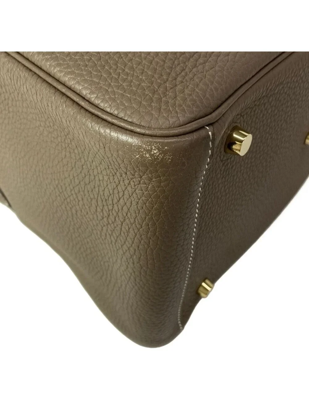 Hermes Shoulder Bag Lindy 30 Etoupe Gold